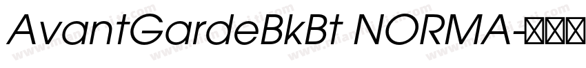 AvantGardeBkBt NORMA字体转换